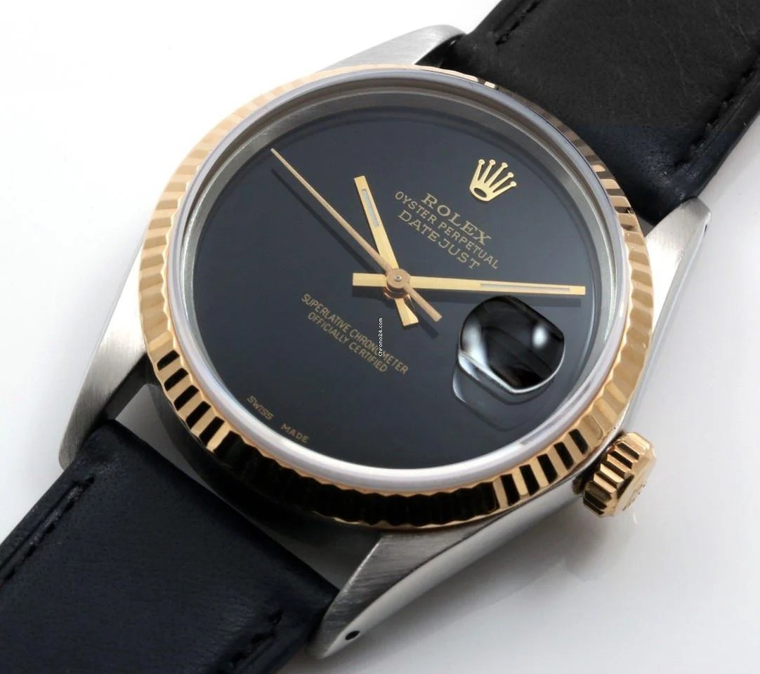 Rolex Black Leather Band A Timeless Classic